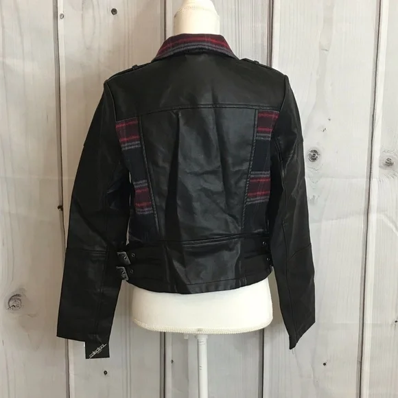 NWT Collection B Faux leather Moto Jacket - Picture 2 of 4